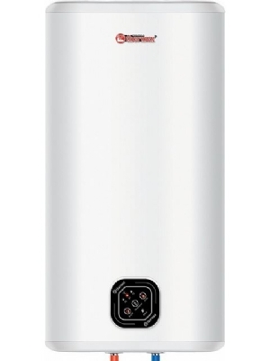 50 liter flat smart water heater with smart technology. Can be used vertically or horizontally