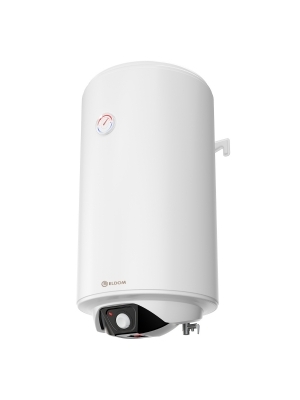 Vertical wall-mounted 80 liter storage water heater with manual operation